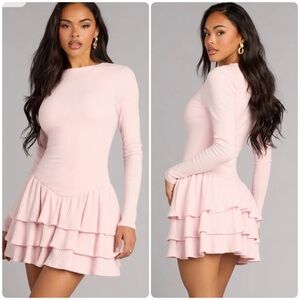 Long Sleeve Skater Dress